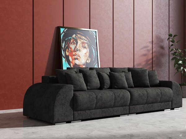 Canapea extensibilă dumonde cu 2 lăzi de depozitare si sezut confortabil din spuma high-density, Verona Enjoy Kaki 310x120 cm