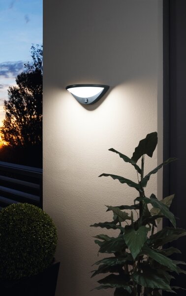 Aplică LED de exterior cu senzor BELCREDA LED/9,3W/230V IP44 Eglo 97312