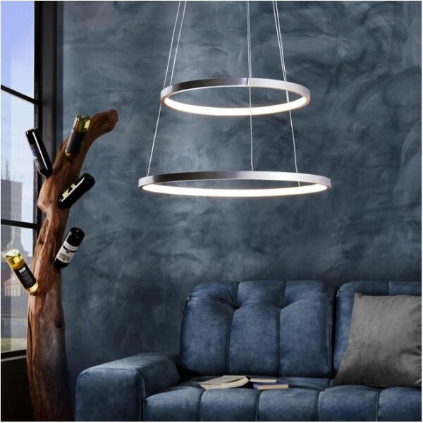 Leuchten Direkt 11525-21 - Pendul LED CIRCLE pe cablu, LED/15W/230V + LED/25W