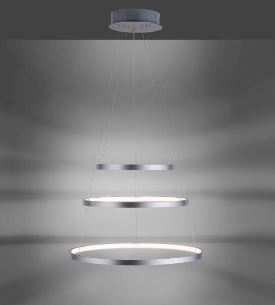 Lustră LED dimabilă suspendată pe cablu CIRCLE LED/15W/230V + LED/20W + LED/25W