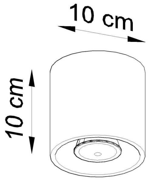 Plafonieră spot ORBIS 1 1xGU10/40W/230V