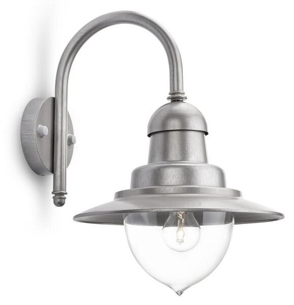 Philips 01652/52/PN - Aplică perete exterior RAINDROP 1xE27/60W/230V IP44