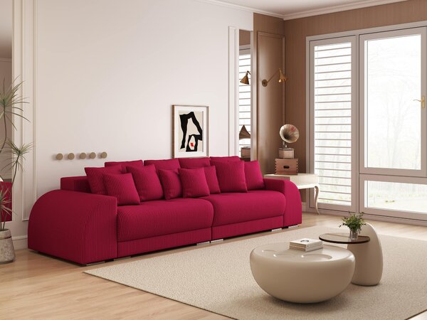 Canapea extensibilă dumonde cu 2 lăzi de depozitare Verona Zoom Red 310x120 cm