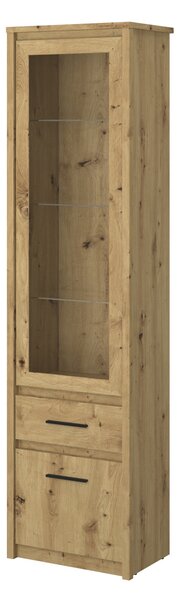 Vitrină Andra 1D1W1S (Stejar artisan). 1052730