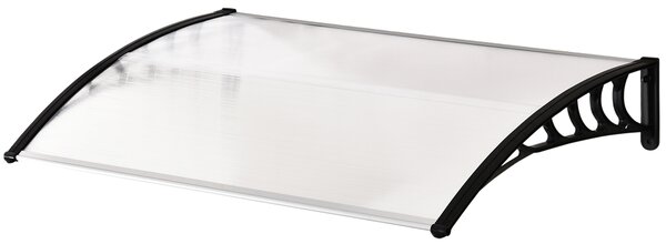 Outsunny Copertină Curbată pentru Exterior cu Panouri din Policarbonat și Sistem de Fixare Inclus | Aosom Romania