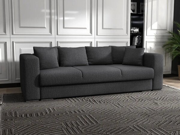 Canapea extensibilă dumonde cu ladă de depozitare Gloria Enjoy grafit 240x100 cm