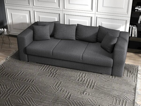 Canapea extensibilă dumonde cu ladă de depozitare Gloria Enjoy grafit 240x100 cm