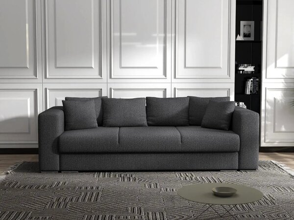 Canapea extensibilă dumonde cu ladă de depozitare Gloria Enjoy grafit 240x100 cm