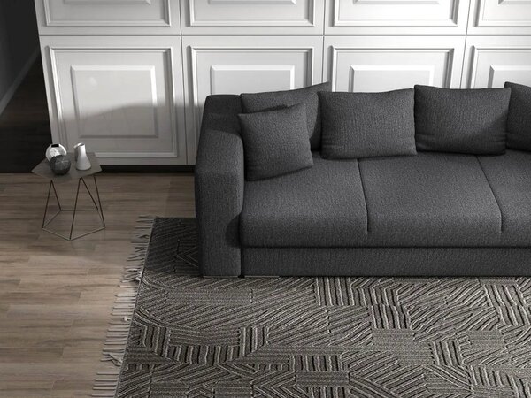 Canapea extensibilă dumonde cu ladă de depozitare Gloria Enjoy grafit 240x100 cm