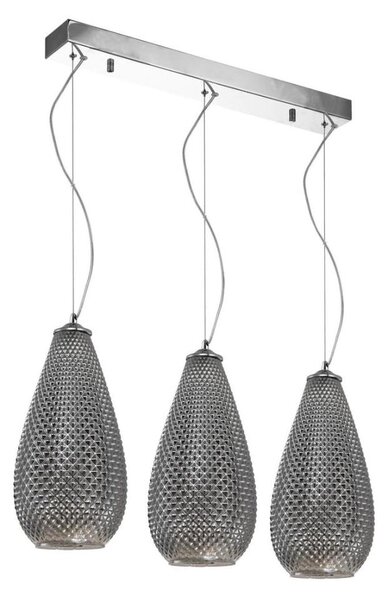 Lustră pe cablu PETRA 3xE27/60W/230V gri
