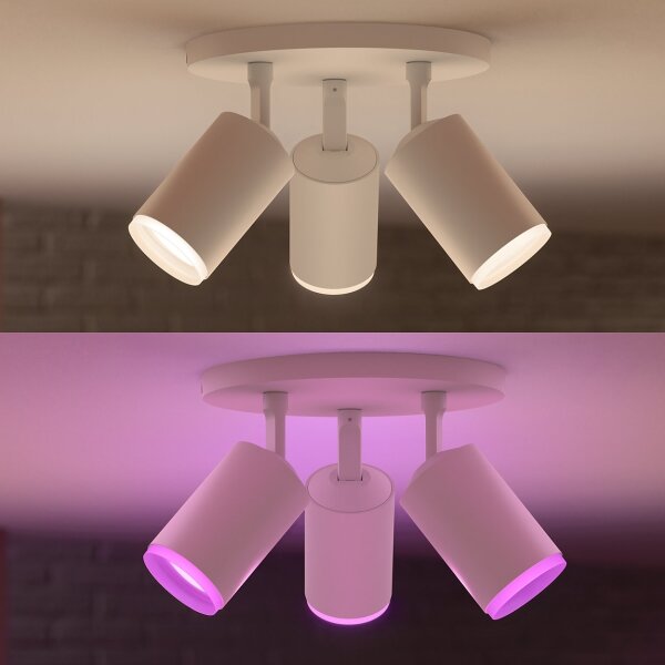 Spot LED RGB Hue FUGATO 3xGU10/5,7W/230V Philips 50633/31/P7