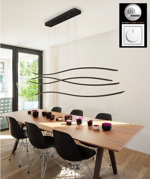 Azzardo AZ2912 - Lustră LED pe cablu dimmabilă WAVES 4xLED/70W/230V