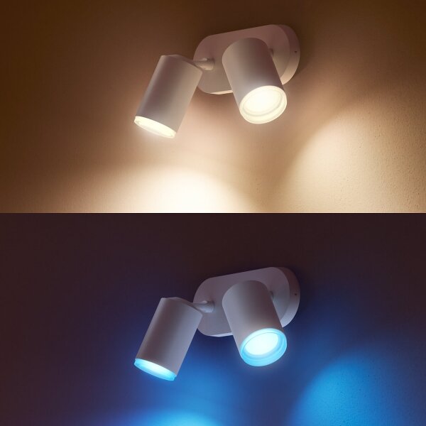 Spot LED RGB FUGATO 2xGU10/5,7W/230V Philips 50632/31/P7