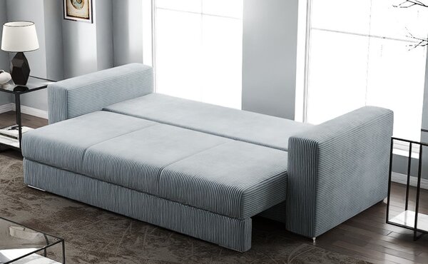 Canapea extensibilă dumonde cu ladă de depozitare Gloria Zoom Grey 240x100 cm