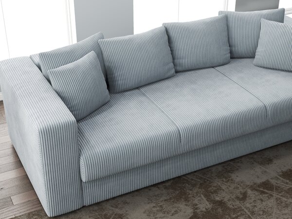 Canapea extensibilă dumonde cu ladă de depozitare Gloria Zoom Grey 240x100 cm