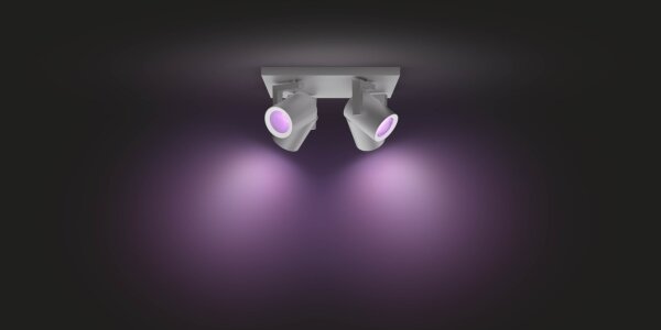 Spot LED RGB Hue ARGENA 4xGU10/5,7W/230V Philips 50624/48/P7