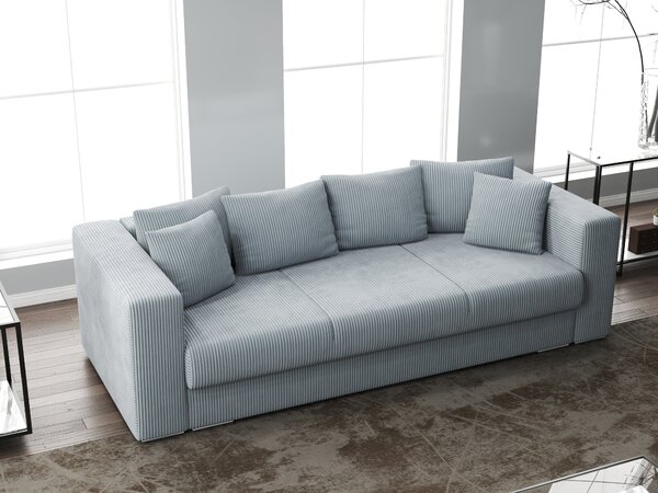 Canapea extensibilă dumonde cu ladă de depozitare Gloria Zoom Grey 240x100 cm