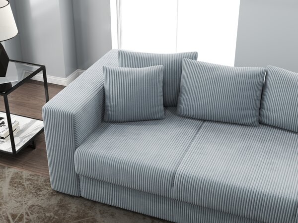 Canapea extensibilă dumonde cu ladă de depozitare Gloria Zoom Grey 240x100 cm