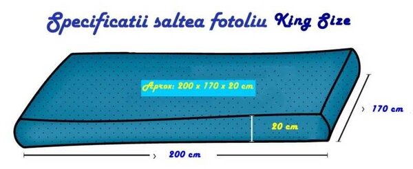 Fotoliu King Size, Material Textil - Montana Red