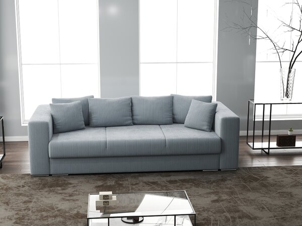 Canapea extensibilă dumonde cu ladă de depozitare Gloria Zoom Grey 240x100 cm