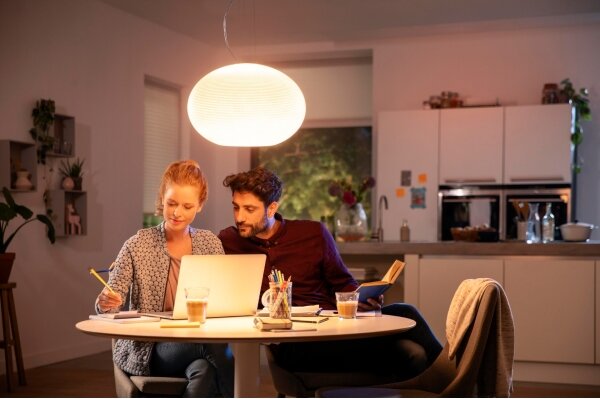 Philips 40906/31/P9 - Lustr LED RGBW Hue FLOURISH 39W, 230V, na lanku