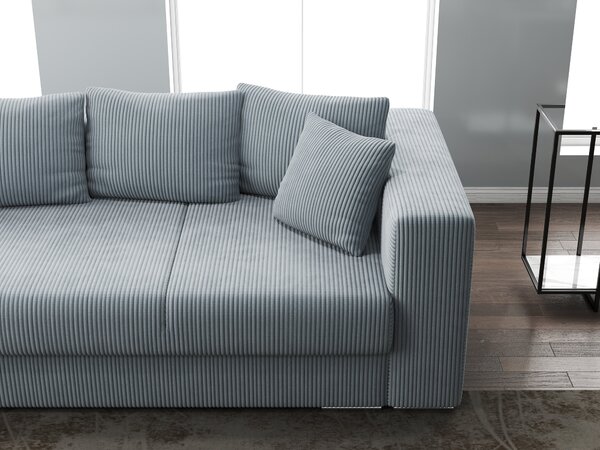 Canapea extensibilă dumonde cu ladă de depozitare Gloria Zoom Grey 240x100 cm