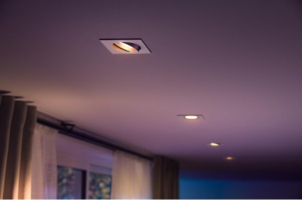 Plafonieră LED RGB încastrată Hue CENTURA 1xGU10/5,7W/230V Philips 50551/31/P7