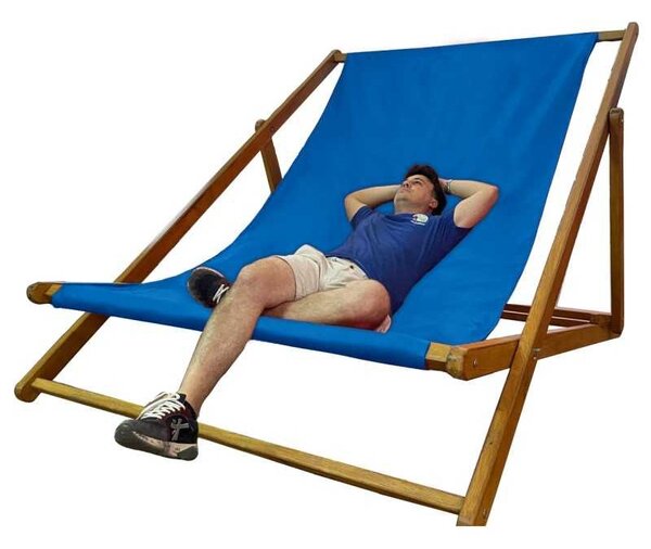 Fotoliu pliabil supradimensionat, HUGE, Material Impermeabil - Blue