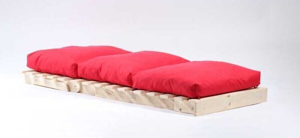 Fotoliu Pufrelax Sezlong Lemn Fubsy, Material Textil - Montana Red