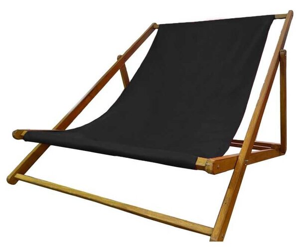 Fotoliu pliabil supradimensionat, HUGE, Material Impermeabil - Negru