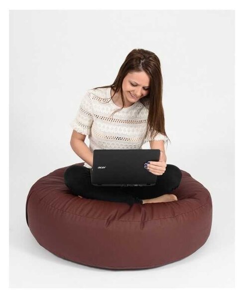 Fotoliu Relaxo, Material Piele ecologica - Chocolate