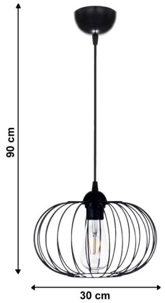 Lustră pe cablu BOCCA 1xE27/60W/230V
