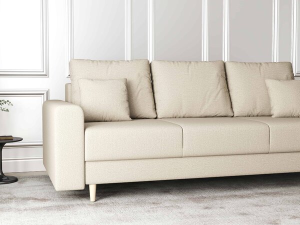 Canapea extensibilă dumonde cu ladă de depozitare Kronos Enjoy Camel 210x100 cm