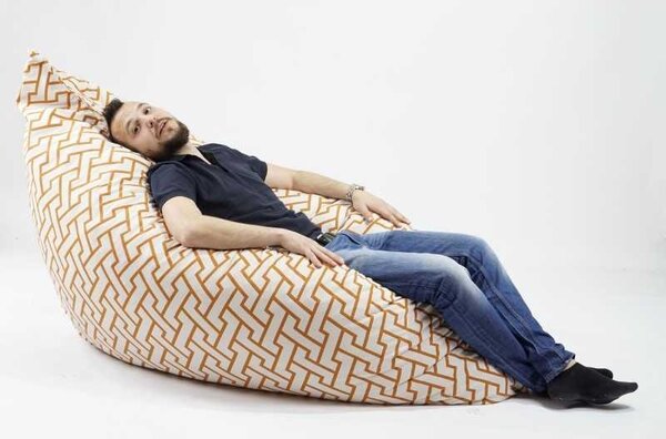 Fotoliu tip Perna Magic Pillow XXL, Material Textil - Zappity Orange