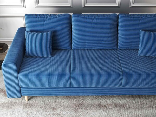 Canapea extensibilă dumonde cu ladă de depozitare Kronos Zoom Albastru 210x100 cm