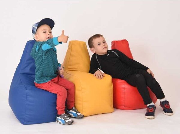 Fotoliu tip Scaun Sunlounger Junior, Material Piele Ecologica - Negru