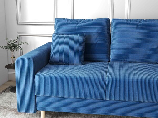 Canapea extensibilă dumonde cu ladă de depozitare Kronos Zoom Albastru 210x100 cm