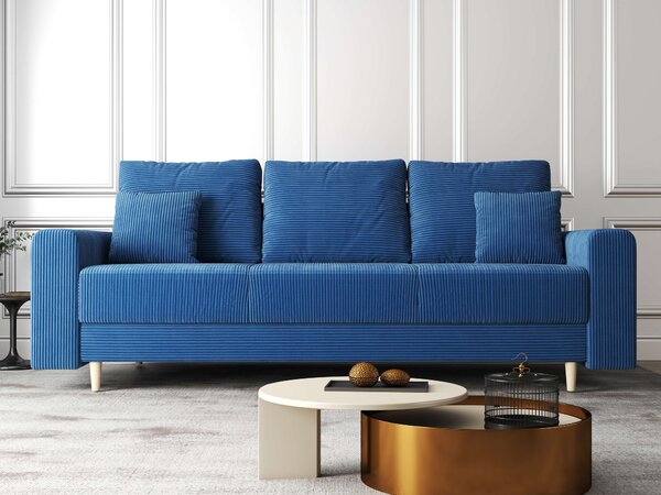 Canapea extensibilă dumonde cu ladă de depozitare Kronos Zoom Albastru 210x100 cm