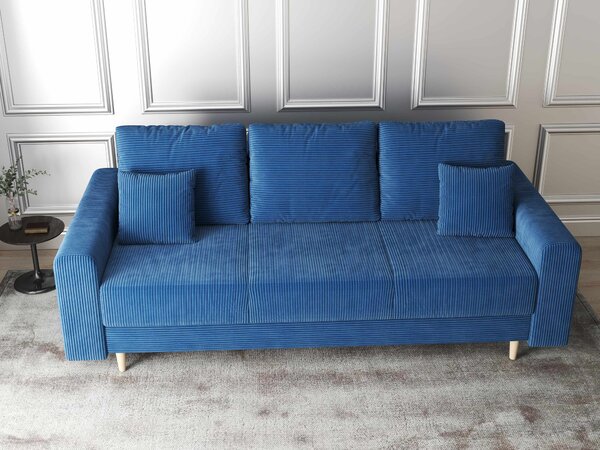 Canapea extensibilă dumonde cu ladă de depozitare Kronos Zoom Albastru 210x100 cm