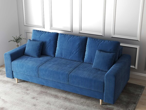 Canapea extensibilă dumonde cu ladă de depozitare Kronos Zoom Albastru 210x100 cm