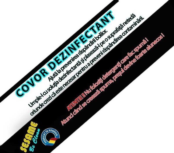 Covoras Intrare Dezinfectant 40x35x2 cm, Material Impermeabil