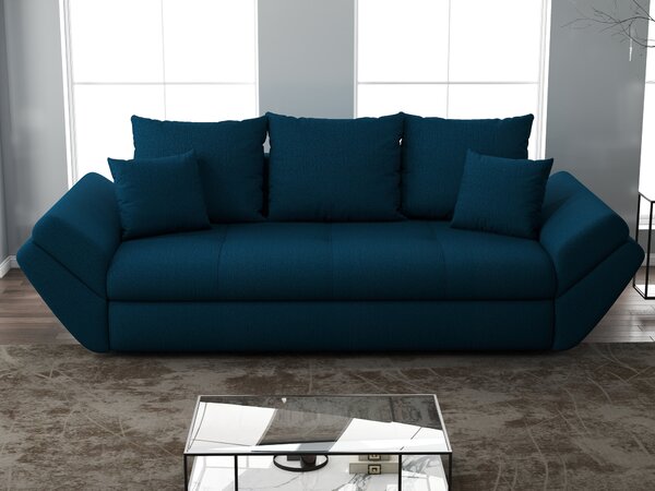 Canapea extensibilă dumonde cu ladă de depozitare Loana Enjoy Petrol 250x100 cm