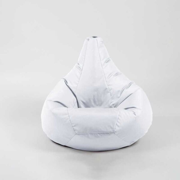 Fotoliu puf copii, Nirvana Light Pufrelax, Material Impermeabil - Alb
