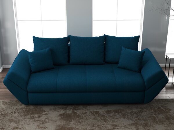 Canapea extensibilă dumonde cu ladă de depozitare Loana Enjoy Petrol 250x100 cm