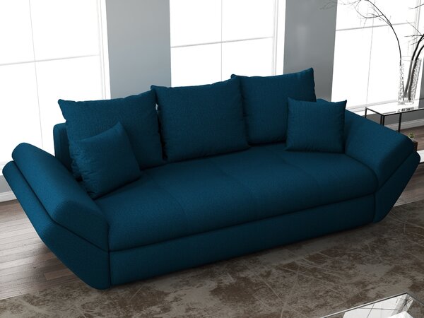 Canapea extensibilă dumonde cu ladă de depozitare Loana Enjoy Petrol 250x100 cm