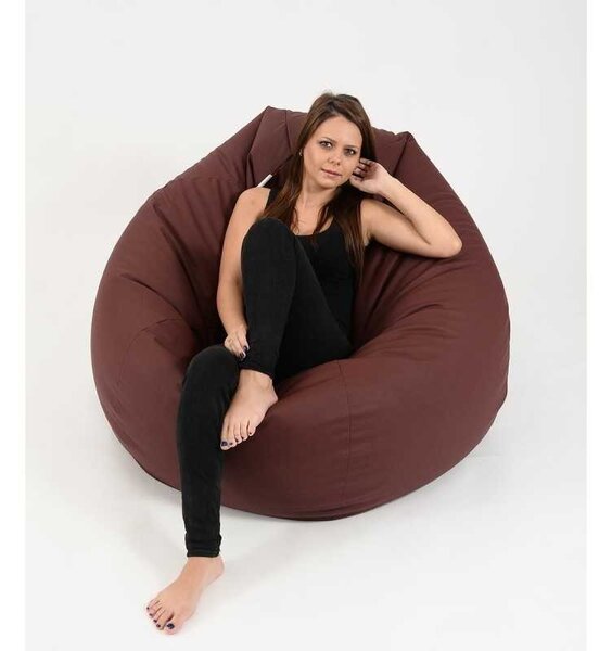 Fotoliu Nirvana Gigant, Material Piele ecologica - Burgundy