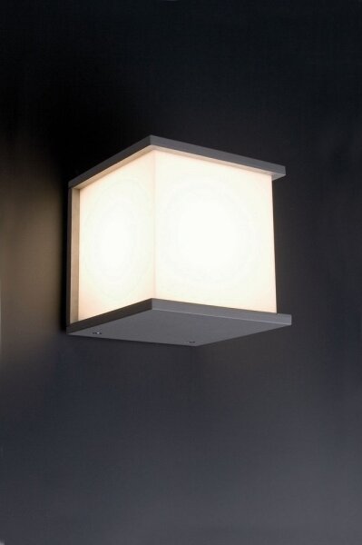 FARO 70689 - Aplică perete exterior KUBICK 1xE27/60W/100-240V IP44