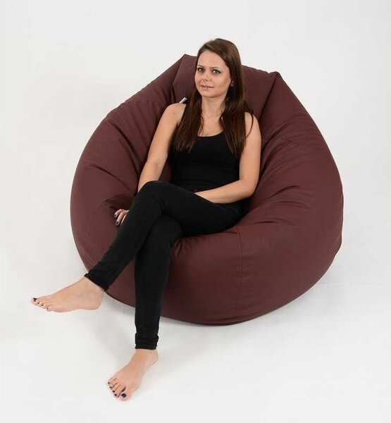 Fotoliu Nirvana Gigant, Material Piele ecologica - Burgundy