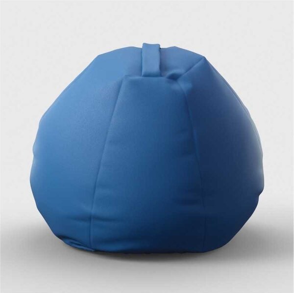 Fotoliu Nirvana Gigant, Material Piele ecologica - Blue