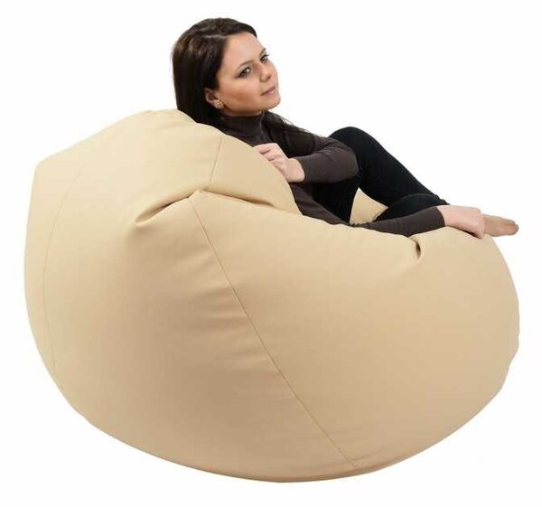 Fotoliu Nirvana Gigant, Material Piele ecologica - Nude